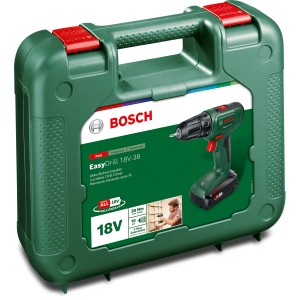 Bosch EasyDrill 18V-38 Akku-Bohrschrauber im Koffer mit Akku.