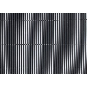 Floraworld Kunststoffmatte Premium in Anthrazit, eine robuste Sichtschutzmatte für Balkon und Garten.