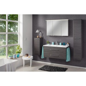 Fackelmann Bad-Hochschrank B.Perfekt Dark Oak, 30 cm breit, im Badezimmer-Set.