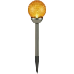 Solar-LED-Dekokugel Orange Warmweiß Ø 10 cm x 44 cm