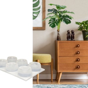 Wagner Elastikpuffer-Set EH3020 Ø 22 mm x 10 mm Transparent 12-tlg.