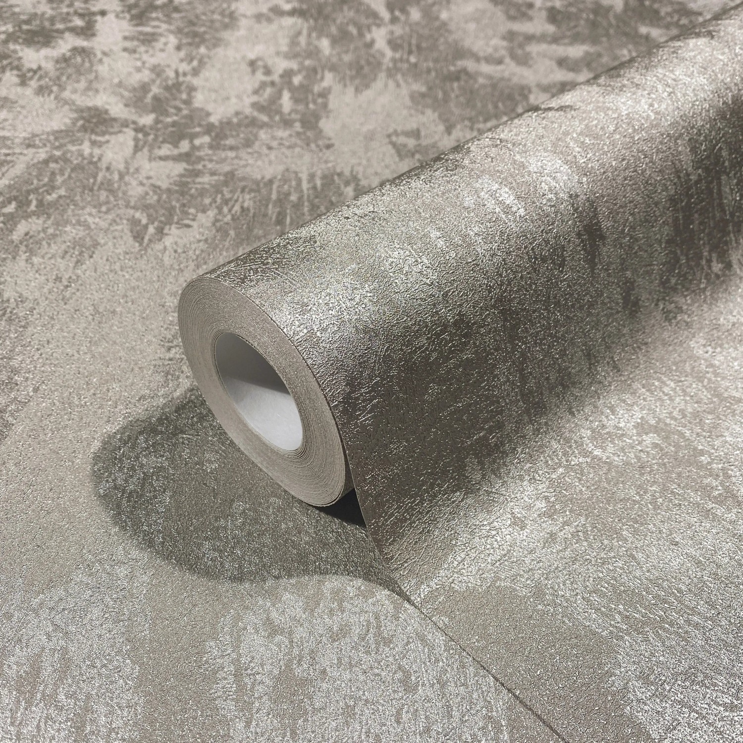Rolle Marburg Vliestapete Betonoptik Struktur Grau Metallic