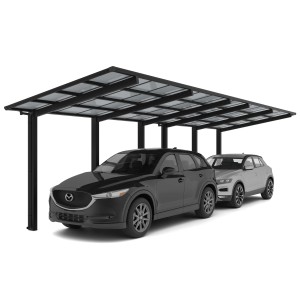 Ximax Alu Doppelcarport Linea Tandem Typ 110 Schwarz 273 x 983cm Sonderfertigung