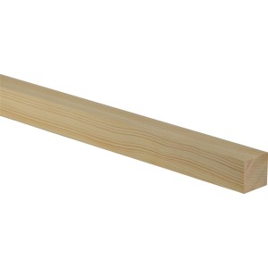 Fichte Flachleiste, 28x28x2400 mm, ideal für Bastelarbeiten und Innenausbau.