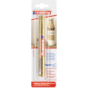 Edding Paintmarker E-750 Gold, Glanzlackstift zum Malen und Dekorieren.