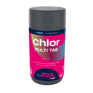 myPOOL Chlor Multi Tab für Pools Weiß 5 x 200 g