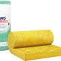Glaswolle-Dämmung von Ursa, gelbe Rolle und Verpackung. Ideal für Dach- und Deckenisolierung.