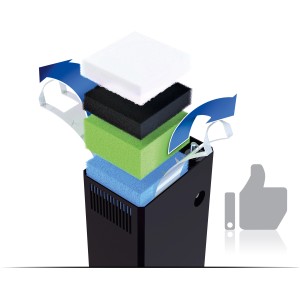 Juwel Bioflow XL Innenfilter für Aquarien bis 500 l mit verschiedenen Filtermedien.