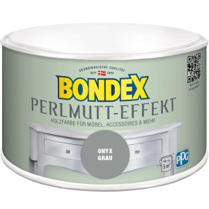 Dose Bondex Perlmutt-Effekt Grau seidenmatt 500ml für Möbel & Innenwände.