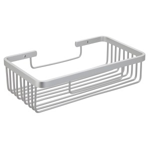 Drahtkorb Tolino aus Aluminium für die Wandmontage.