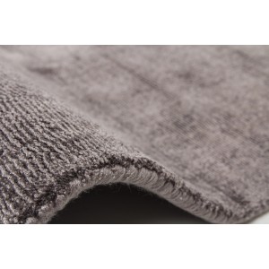 Detailansicht des Kayoom Teppich Luxury 110 in Grau-Anthrazit, Kurzflorteppich mit meliertem Look.