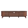 okwish TV Schrank mit Türen Schubladen Rattan Massivholz Stauraum 165x37x46cm Braun_10