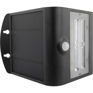 REV Ritter LED-Solarleuchte Butterfly, 3,2 W, Anthrazit, mit Bewegungsmelder.