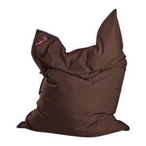 Brauner Sitting Point Sitzsack Big Foot Scuba (380 l) für Innen- und Außenbereiche.