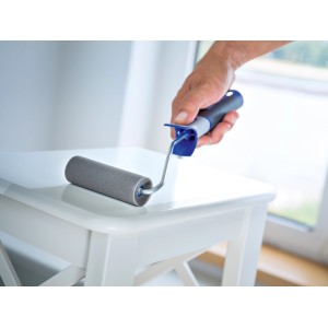 LUX Schaumwalze, 11 cm, konkav, 2er-Set. Farbwalze für Lackierarbeiten auf glatten Flächen.