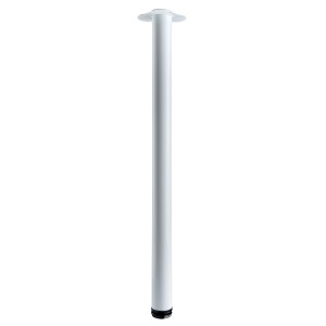 Hettich Tischbein Ø 60 mm x 900 mm Weiß inkl. Montageplatte