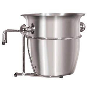 Trendy by Devries Champagnerkühler aus Silber für Strandkörbe.