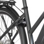 Detailaufnahme Hinterrad, Schutzblech und Rahmen des Fischer E-Bike Trekking-Rad Viator 4.1i Damen.