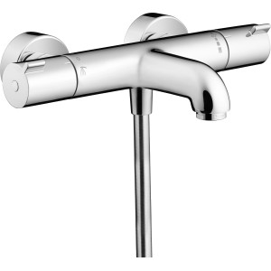Hansgrohe MyFox Wannenthermostat, Aufputz, Chrom. Thermostat für Badewanne mit Verbrühschutz.