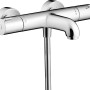 Hansgrohe MyFox Wannenthermostat, Aufputz, Chrom. Thermostat für Badewanne mit Verbrühschutz.