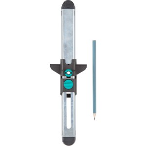 wolfcraft Laminat Einpasser mit Stift zum Anzeichnen von Laminat und Parkett.