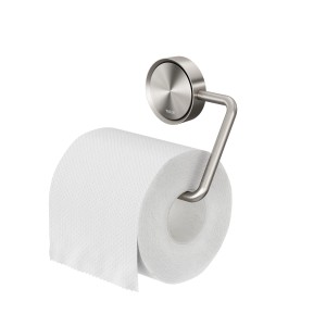 Tiger Toilettenpapierhalter Ace, Edelstahl gebürstet, ohne Deckel.