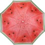 Strandsonnenschirm im Melonen Design, Durchmesser 180 cm. Balkonschirm mit Fruchtmuster.