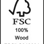 FSC-Siegel: 100% Holz aus verantwortungsvoller Waldwirtschaft.