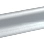 FN Neuhofer Sockelleiste in Aluminium-Optik, MDF-Leiste für Clip-Montage.