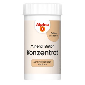 Alpina Mineral Beton Konzentrat Lehmbraun, 65ml, zur individuellen Farbgestaltung.