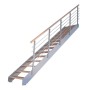 Treppe Kos 11 Stufen Buche Geölt 85 cm Metallgeländer Grau FSC®_2