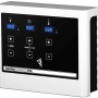 Karibu Sauna Steuergerät mit digitaler Anzeige für Temperatur, Licht und Start/Stop Funktion.