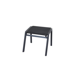 Grauer Siena Garden Hocker Bologna, 50x53x45 cm, ideal als bequeme Fußablage.