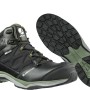 Albatros Sicherheitsstiefel Ultratrail CTX Mid S3 in Schwarz-Oliv, Größe 39, mit Fiberglaskappe und rutschfester Sohle.