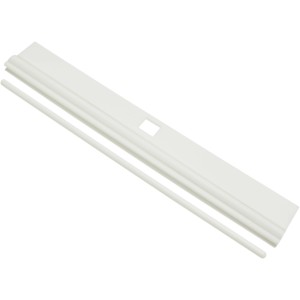 Weißer Lamellenhalter (127 mm) von Gardinia für Lamellenvorhänge.