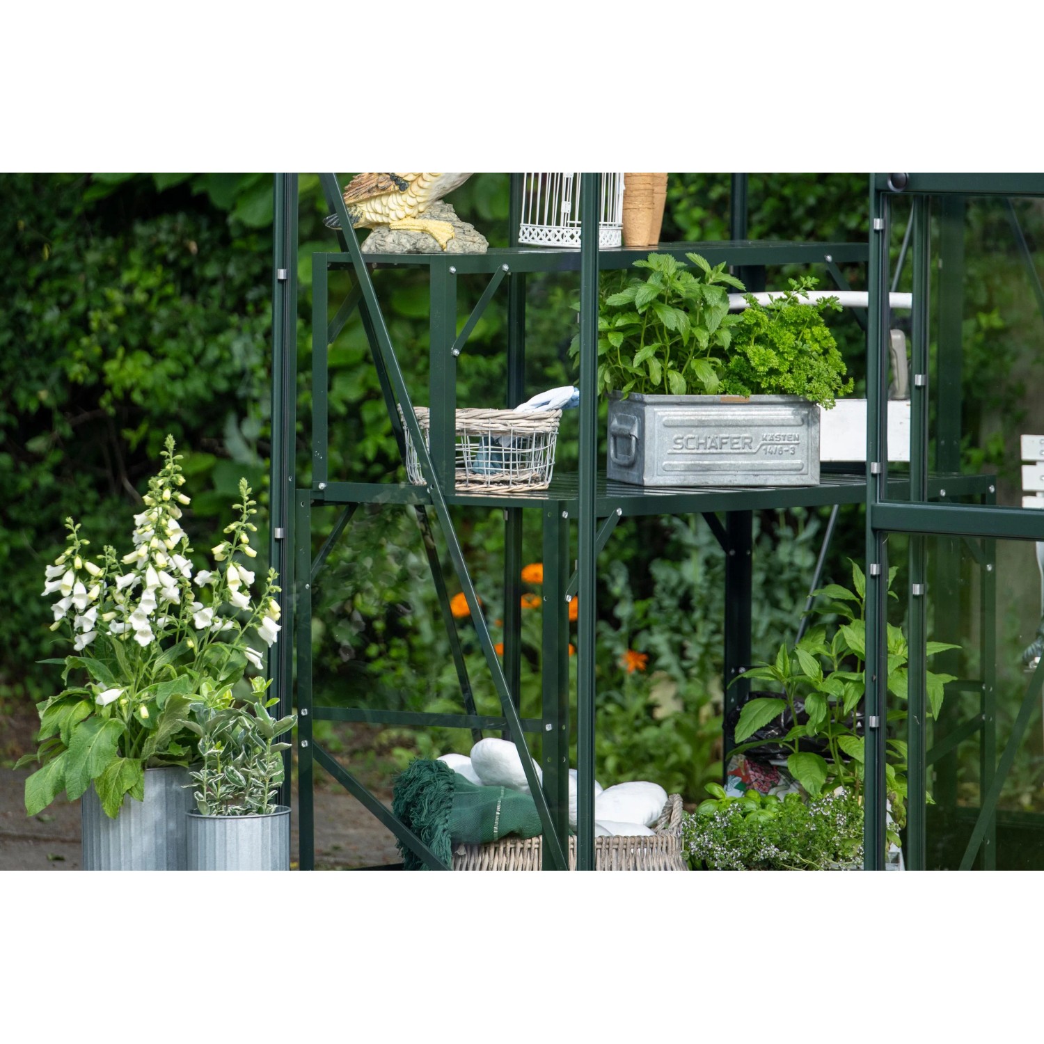 Halls Tisch Standalone 1 Sektion Alu 121 cm x 52 cm Grün_5