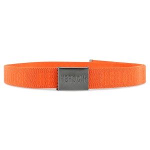 Herock Gürtel Glaucus Orange, einstellbarer Arbeitsgürtel mit Metallschnalle und Herock Logo.