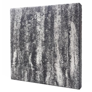 Bagattini Terrassenplatte Megadrain Sabbia di Saturno, 50x50 cm, grau-schwarz. Wasserdurchlässige Gehwegplatte.