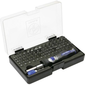 LUX Bitset Comfort, 73-teilig im Koffer: Schraubendreher mit Bits für Werkzeug-Sets.