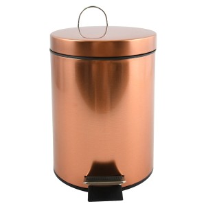 MSV Kosmetikeimer Hans, 3 l, aus Stahl in Kupfer-Optik.