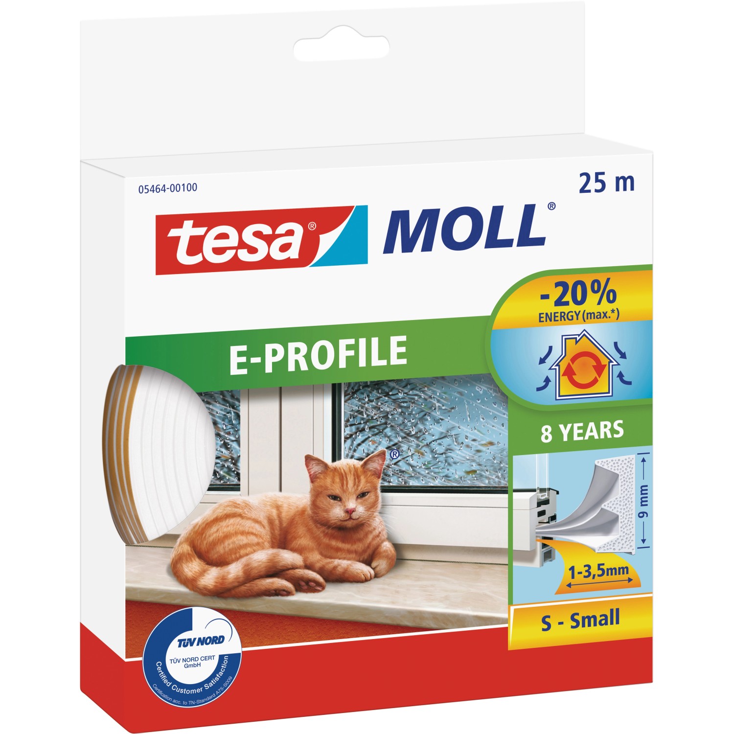 Tesamoll® Gummidichtung E-Profile 25 m x 9 mm x 4 mm Weiß kaufen bei OBI