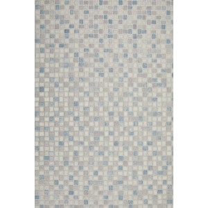 Andiamo PVC-Belag Mosaikoptik Artifact 400 cm Blau-Silber Meterware