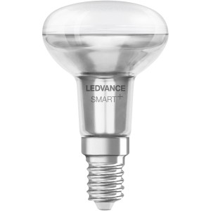 Ledvance Smart+ Reflektor Leuchtmittel E14, 3,3W, RGBW, klar. Smarte WLAN Lampe für farbiges Licht.