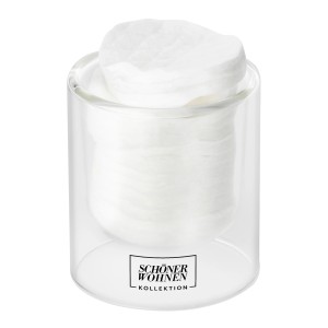 Schöner Wohnen Duftkerze S Cotton im blauen Glas (Ø 7,5 cm).