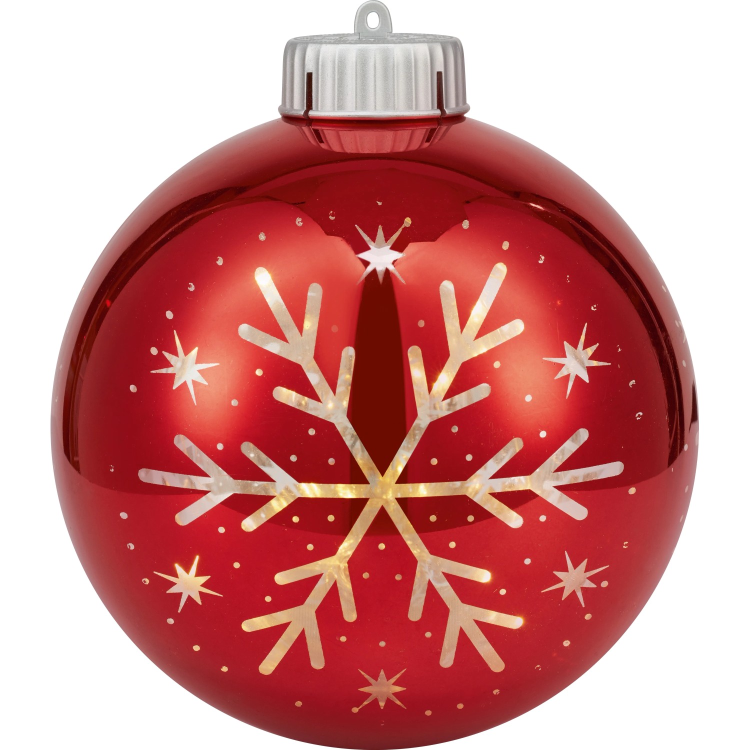 Weihnachtskugel mit Motiv inkl. LED Warmweiß Ø 15 cm 6-fach sortiert kaufen bei OBI
