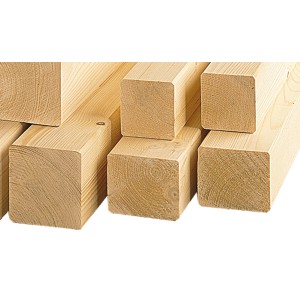Konstruktionsholz gehobelt Fichte/Tanne 94 mm x 94 mm x 3000 mm GKL HF