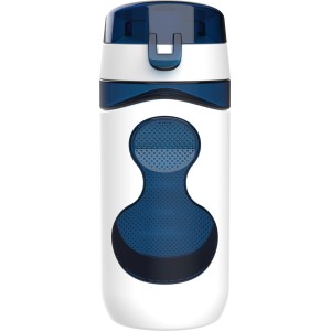 Dunkelblaue Tritan Trinkflasche Fresh, 500 ml, ideal für unterwegs. Vorratsdose mit speziellem Design.