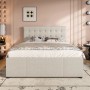 okwish Polsterbett 140x200cm mit Schubladen Schlafzimmer Beige ohne Matratze_4
