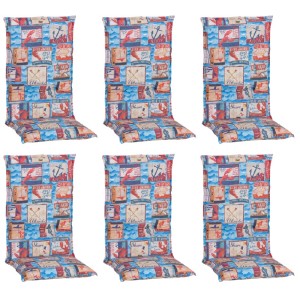 Beo Sitzauflage Hochlehner Togo 6er Set Maritim Hellblau