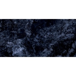 Feinsteinzeug Bodenfliese Ocean, 60x120 cm, dunkle Marmor-Optik, poliert.